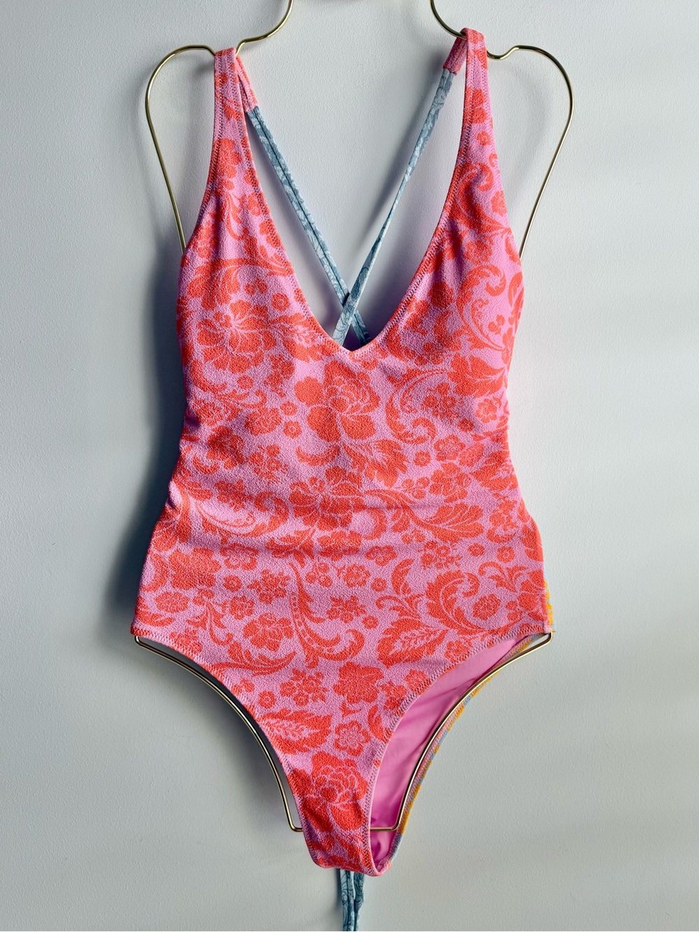 Roxy Women’s Colorful Tapestry Patchwork One-Piece Swimsuit Size Medium